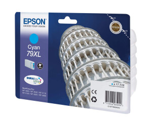 Epson 79XL - 17.1 ml - XL - Cyan - Original - ink patron