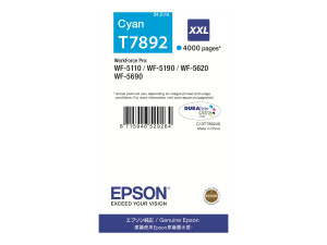 Epson T7892 - 34.2 ml - Größe XXL - Cyan -...