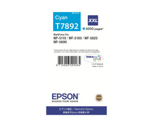 Epson T7892 - 34.2 ml - size XXL - cyan - original