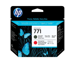 HP 771 - Matt black, Chromatic Red - Print head