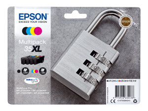 Epson 35XL Multipack - 4er-Pack - XL - Schwarz, Gelb,...