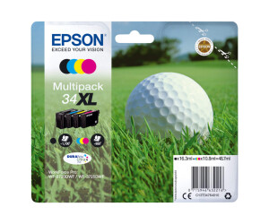 Epson 34XL - 4er-Pack - XL - Schwarz, Gelb, Cyan, Magenta