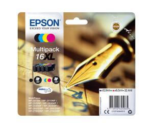 Epson 16XL Multipack - 4er-Pack - XL - Schwarz, Gelb,...