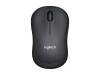 Logitech M220 Silent - Maus - optisch - 3 Tasten - kabellos - 2.4 GHz - kabelloser Empfänger (USB)