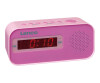 Lenco CR-205 - Radiouhr - 0.5 Watt - pink