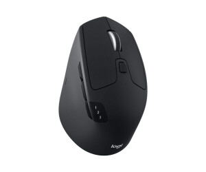 Logitech M720 Triathlon - Mouse - for right -handed - optically - 7 keys - wireless - Bluetooth, 2.4 GHz - Wireless recipient (USB)