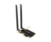 Inter-Tech DMG-36 - Netzwerkadapter - PCIe 2.0 - Bluetooth 5.2, 802.11ax (Wi-Fi 6E)