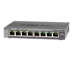 Netgear Plus GS108Ev3 - Switch - unmanaged - 8 x 10/100/1000
