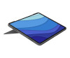 Logitech Combo Touch - Tastatur und Foliohülle - mit Trackpad - hintergrundbeleuchtet - Apple Smart connector - QWERTZ - Schweiz - Oxford Gray - für Apple 10.9-inch iPad Air (4. Generation, 5. Generation)