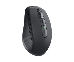 Logitech MX Anywhere 3 - Maus - Laser - 6 Tasten - kabellos - 2.4 GHz, Bluetooth - kabelloser Empfänger (USB)