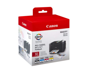 Canon PGI-1500XL C/M/Y/BK Multipack - Hohe Ergiebigkeit