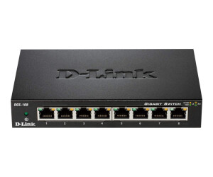 D -Link DGS 108 - Switch - 8 x 10/100/1000 - Desktop