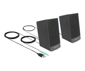 Delock loudspeaker - for PC - 3 watts (total)