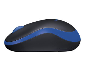 Logitech M185 - Mouse - Visually - Wireless - 2.4 GHz - Wireless recipient (USB)