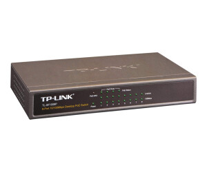 TP -Link TL -SF1008P - Switch - 4 x 10/100 (POE)