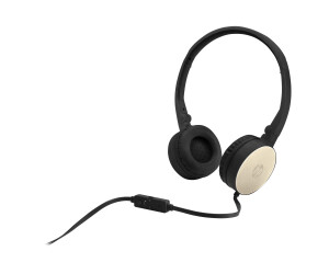 HP H2800 - headphones with microphone - on -ear - wired