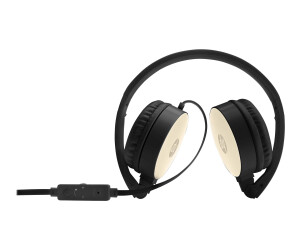 HP H2800 - headphones with microphone - on -ear - wired