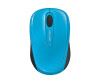 Microsoft Wireless Mobile Mouse 3500 - Maus - rechts- und linkshändig - optisch - 3 Tasten - kabellos - 2.4 GHz - kabelloser Empfänger (USB)