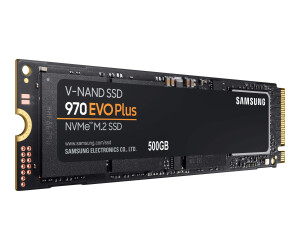 Samsung 970 EVO plus MZ -V75S500BW - SSD - encrypted - 500 GB - internal - M.2 2280 - PCIe 3.0 x4 (NVME)