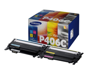 HP Samsung CLT-P406C - 4er-Pack - Schwarz, Gelb, Cyan, Magenta - Original - Tonerpatrone (SU375A)