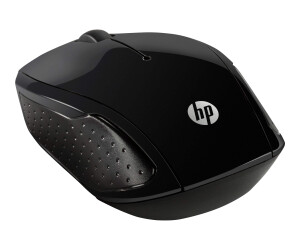 HP 200 - Maus - rechts- und linkshändig - optisch - kabellos - 2.4 GHz - kabelloser Empfänger (USB)
