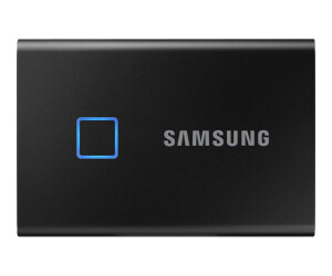 Samsung T7 Touch MU-PC1T0K - SSD - verschlüsselt - 1 TB - extern (tragbar)