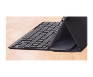 Logitech Slim Folio - Tastatur und Foliohülle - kabellos - Bluetooth - QWERTZ - Deutsch - Graphite - für Apple 10.2-inch iPad (7. Generation, 8. Generation, 9. Generation)