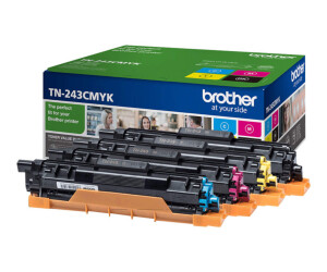 Brother tn243cmyk value pack - 4 -pack - black, yellow, cyan, magenta
