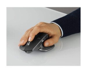 Logitech MX Master 2S - Mouse - Laser - 7 keys - Wireless - Bluetooth, 2.4 GHz - Wireless recipient (USB)