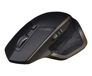 Logitech MX Master - Mouse - Laser - 5 keys - Wireless - Bluetooth, 2.4 GHz - Wireless recipient (USB)