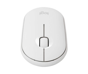 Logitech Pebble M350 - Mouse - Visually - 3 keys - wireless - Bluetooth, 2.4 GHz - Wireless recipient (USB)