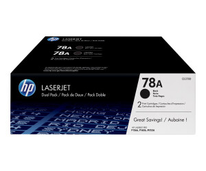 HP 78A - 2er-Pack - Schwarz - original - LaserJet - Tonerpatrone (CE278AD)