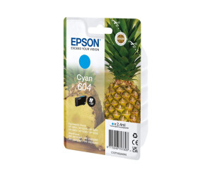 Epson 604 - 2.4 ml - Cyan - original - Blisterverpackung