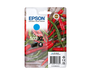 Epson 503XL - 6.4 ml - XL - Cyan - original - Blister mit...