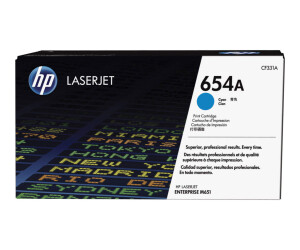 HP 654A - Cyan - original - LaserJet - Tonerpatrone (CF331A)