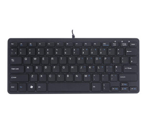R-Go Compact Tastatur, QWERTY (UK), wei&szlig;,...