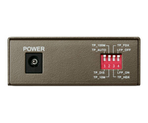 TP-LINK MC111CS - Medienkonverter - 100Mb LAN - 10Base-T, 100Base-FX, 100Base-TX - RJ-45 / SC Single-Modus - bis zu 20 km - 1550 (TX)