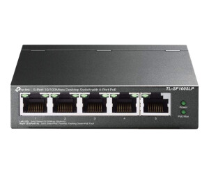 TP-LINK TL-SF1005LP - V1 - Switch - unmanaged - 5 x 10/100 (4 PoE)