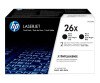 HP 26X - 2er-Pack - Hohe Ergiebigkeit - Schwarz - Original - LaserJet - Tonerpatrone (CF226XD)