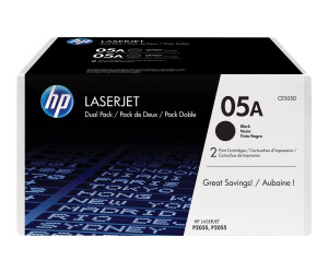 HP 05A - 2er-Pack - Schwarz - original - LaserJet - Tonerpatrone (CE505D)