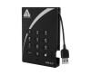 Apricorn Aegis Padlock 3.0 A25-3PL256-1000 - hard drive - encrypted - 1 TB - external (portable)
