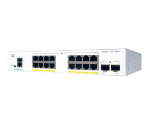 Cisco Catalyst 1000-16T-2G-L - Switch - managed - 16 x 10/100/1000 + 2 x Gigabit SFP (Uplink)
