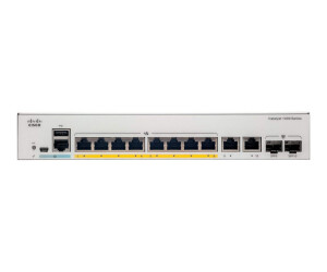 Cisco Catalyst 1000-8P -2G -L - Switch - Managed - 4 x 10/100/1000 (POE+)
