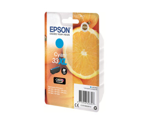 Epson 33XL - 8.9 ml - XL - Cyan - Original -...