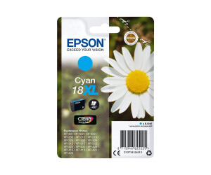 Epson 18xl - 6.6 ml - XL - cyan - original - ink cartridge