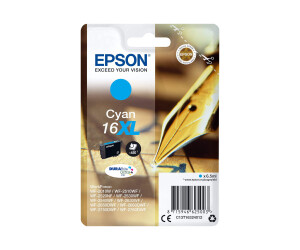 Epson 16XL - 6.5 ml - XL - Cyan - Original - Blister...