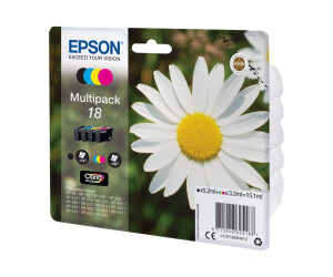 Epson 18 Multipack - 4er-Pack - 15.1 ml - Schwarz, Gelb,...