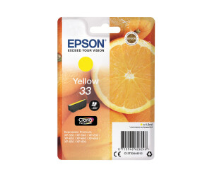 Epson 33 - 4.5 ml - yellow - original - blister packaging