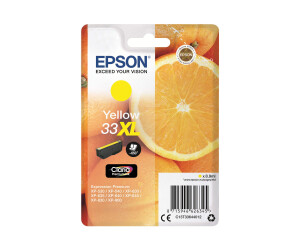 Epson 33xl - 8.9 ml - XL - yellow - original - blister...