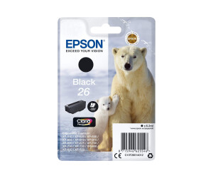 Epson 26 - 6.2 ml - black - original - ink cartridge